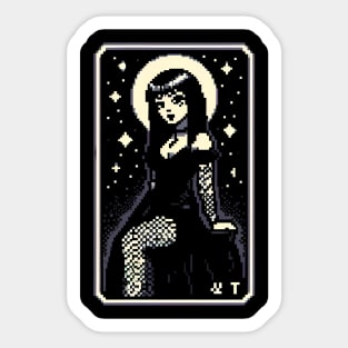 gothic style - goth 8bit pixel art Sticker